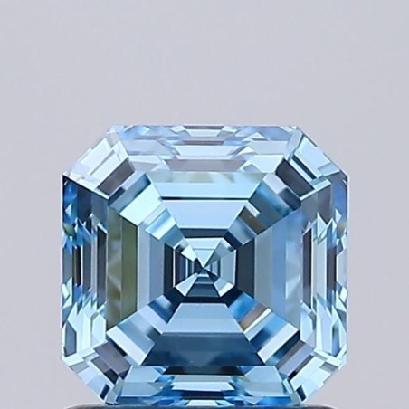 Diament laboratoryjny o barwie fantazyjnej Asscher, 1.02ct, IF, Fancy Vivid Blue, IGI LG727578040