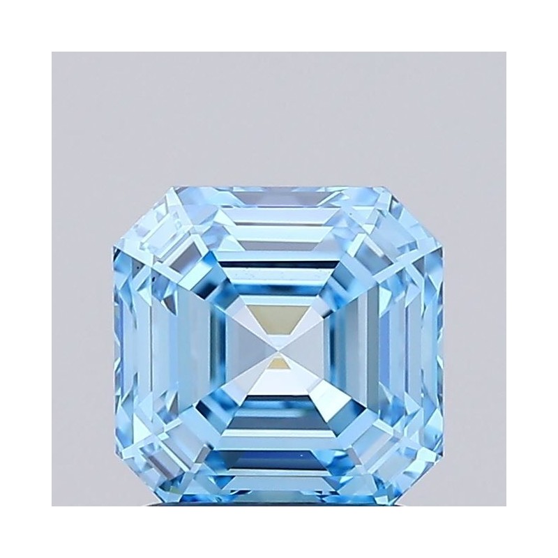 Diament laboratoryjny o barwie fantazyjnej Asscher, 1.51ct, VVS2, Fancy Vivid Blue, IGI LG737502824