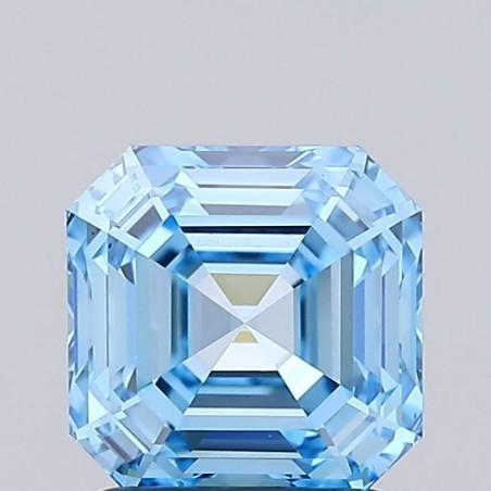 Diament laboratoryjny o barwie fantazyjnej Asscher, 1.51ct, VVS2, Fancy Vivid Blue, IGI LG737502824