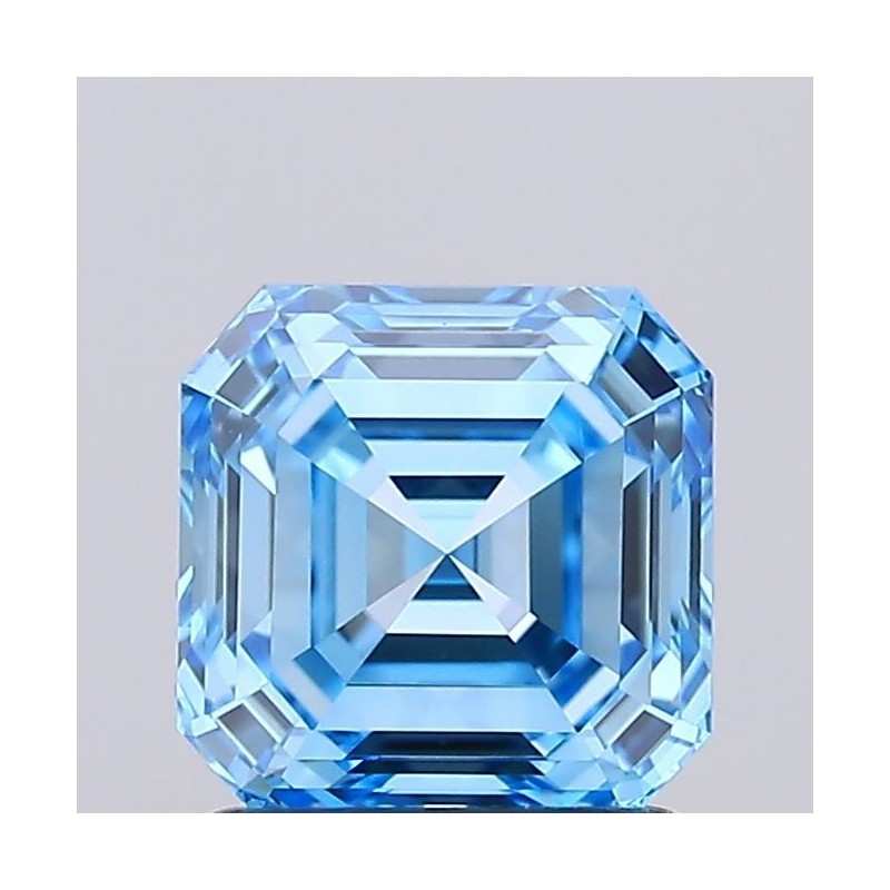 Diament laboratoryjny o barwie fantazyjnej Asscher, 1.5ct, VVS2, Fancy Vivid Blue, IGI LG735553083