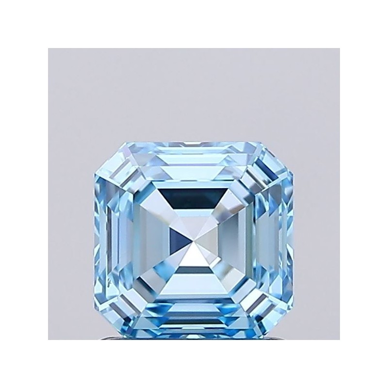Diament laboratoryjny o barwie fantazyjnej Asscher, 1.04ct, VVS1, Fancy Vivid Blue, IGI LG737502809