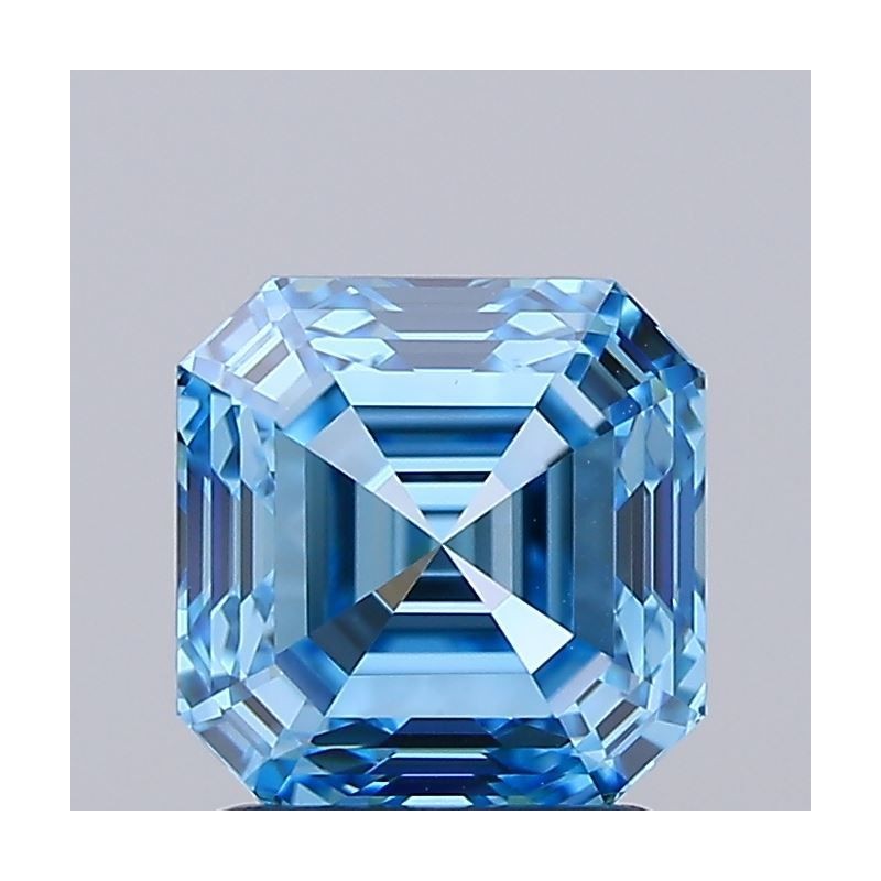 Diament laboratoryjny o barwie fantazyjnej Asscher, 1.73ct, VVS2, Fancy Vivid Blue, IGI LG725518440