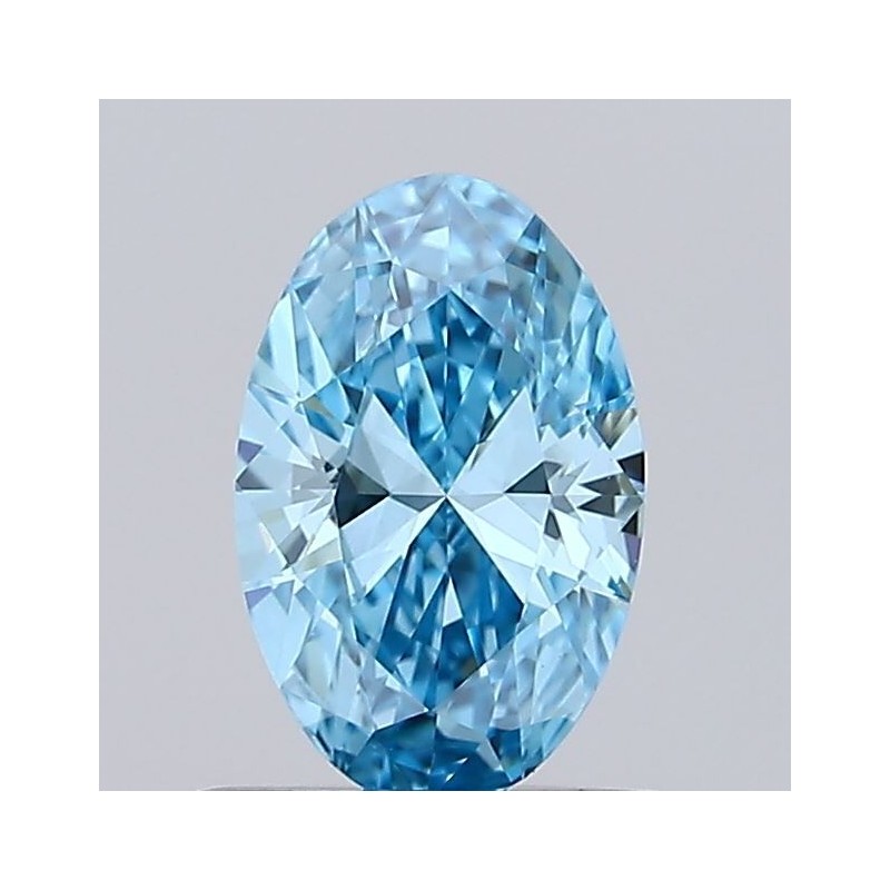 Diament laboratoryjny o barwie fantazyjnej szlif owalny, 0.5ct, VVS2, Fancy Vivid Blue, IGI LG738502623