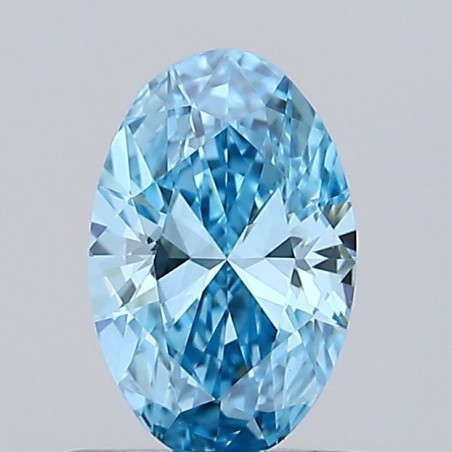 Diament laboratoryjny o barwie fantazyjnej szlif owalny, 0.5ct, VVS2, Fancy Vivid Blue, IGI LG738502623