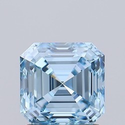Diament laboratoryjny o barwie fantazyjnej Asscher, 1.35ct, VVS1, Fancy Vivid Blue, IGI LG739527414