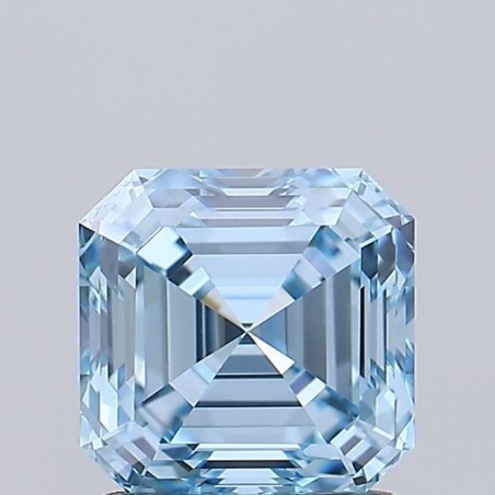 Diament laboratoryjny o barwie fantazyjnej Asscher, 1.35ct, VVS1, Fancy Vivid Blue, IGI LG739527414