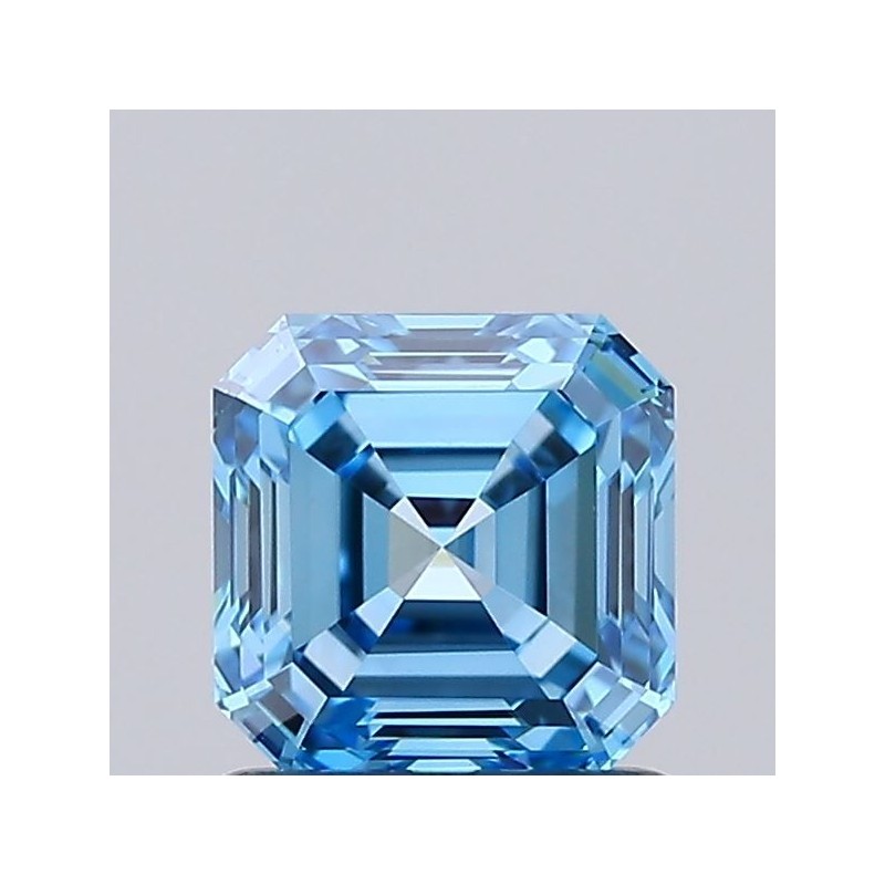 Diament laboratoryjny o barwie fantazyjnej Asscher, 1.01ct, VVS1, Fancy Vivid Blue, IGI LG699501997