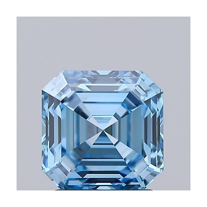 Diament laboratoryjny o barwie fantazyjnej Asscher, 1.51ct, VVS2, Fancy Vivid Blue, IGI LG725518449