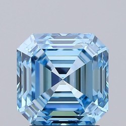 Diament laboratoryjny o barwie fantazyjnej Asscher, 1.75ct, VVS1, Fancy Vivid Blue, IGI LG725518444