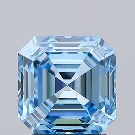 Diament laboratoryjny o barwie fantazyjnej Asscher, 1.75ct, VVS1, Fancy Vivid Blue, IGI LG725518444