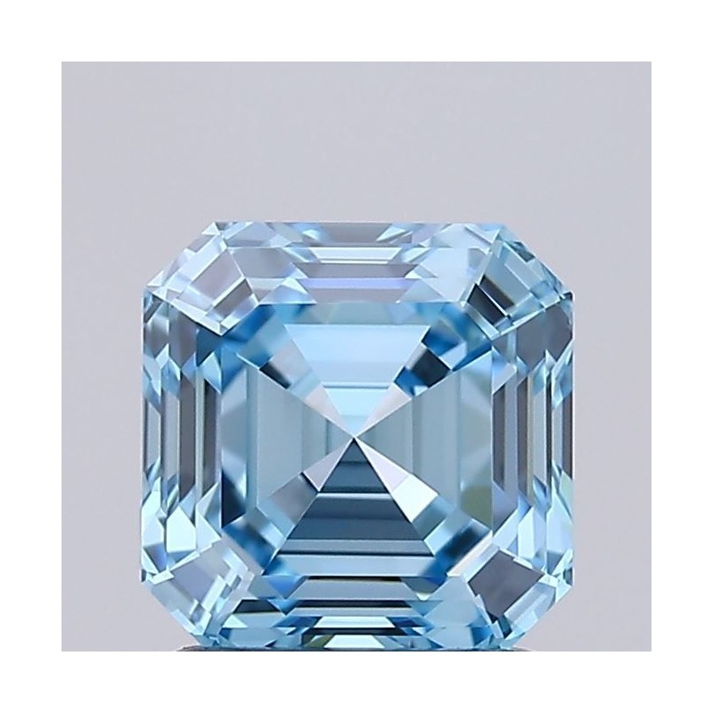 Diament laboratoryjny o barwie fantazyjnej Asscher, 1.51ct, VVS1, Fancy Vivid Blue, IGI LG725518451