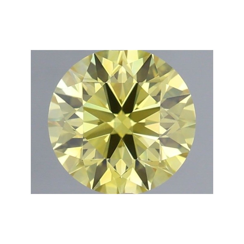 Diament laboratoryjny o barwie fantazyjnej szlif okrągły, 0.6ct, VVS1, Fancy Intense Yellow, IGI LG732518023
