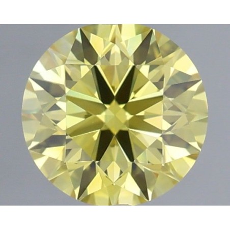 Diament laboratoryjny o barwie fantazyjnej szlif okrągły, 0.6ct, VVS1, Fancy Intense Yellow, IGI LG732518023