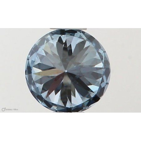 Diament laboratoryjny o barwie fantazyjnej szlif okrągły, 0.5ct, VVS1, Fancy Intense Blue, IGI LG581331086