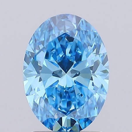 Diament laboratoryjny o barwie fantazyjnej szlif owalny, 1.76ct, VVS2, Fancy Vivid Blue, IGI LG692513354