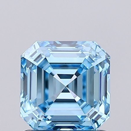 Diament laboratoryjny o barwie fantazyjnej Asscher, 1.03ct, VVS1, Fancy Vivid Blue, IGI LG737502802