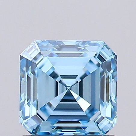 Diament laboratoryjny o barwie fantazyjnej Asscher, 1.02ct, VVS1, Fancy Vivid Blue, IGI LG737502803