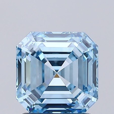 Diament laboratoryjny o barwie fantazyjnej Asscher, 1.51ct, VVS2, Fancy Vivid Blue, IGI LG732529635