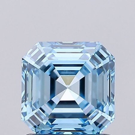 Diament laboratoryjny o barwie fantazyjnej Asscher, 1.07ct, VVS1, Fancy Vivid Blue, IGI LG737502801