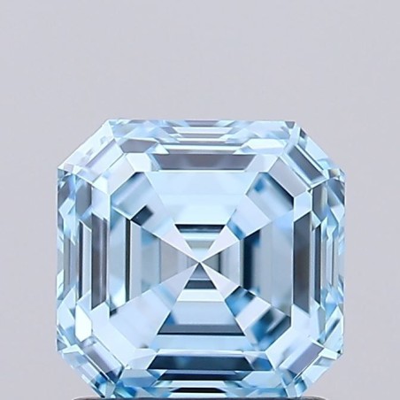 Diament laboratoryjny o barwie fantazyjnej Asscher, 1.38ct, VVS1, Fancy Vivid Blue, IGI LG737502806