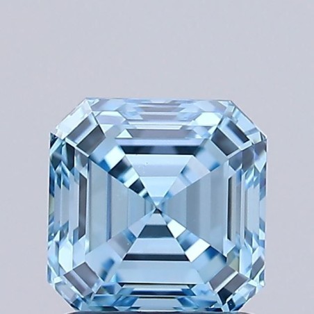 Diament laboratoryjny o barwie fantazyjnej Asscher, 1.22ct, VVS1, Fancy Vivid Blue, IGI LG732529620