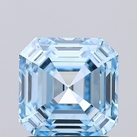 Diament laboratoryjny o barwie fantazyjnej Asscher, 1.67ct, VVS1, Fancy Vivid Blue, IGI LG737502817