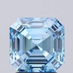 Diament laboratoryjny o barwie fantazyjnej Asscher, 2.09ct, VVS1, Fancy Vivid Blue, IGI LG725518448