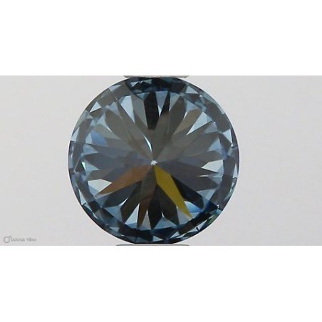 Diament laboratoryjny o barwie fantazyjnej szlif okrągły, 0.55ct, IF, Fancy Vivid Blue, IGI LG564379608