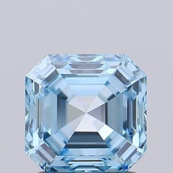 Diament laboratoryjny o barwie fantazyjnej Asscher, 1.59ct, VVS1, Fancy Vivid Blue, IGI LG739526868