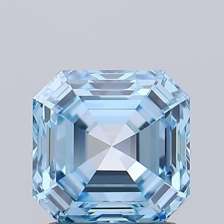 Diament laboratoryjny o barwie fantazyjnej Asscher, 1.59ct, VVS1, Fancy Vivid Blue, IGI LG739526868