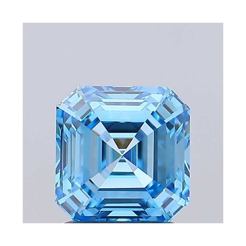 Diament laboratoryjny o barwie fantazyjnej Asscher, 1.83ct, VVS1, Fancy Vivid Blue, IGI LG692513340 Diament laboratoryjny o barwie fantazyjnej Asscher, 1.83ct, VVS1, Fancy Vivid Blue, IGI LG692513340