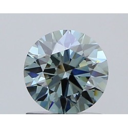 Diament laboratoryjny o barwie fantazyjnej szlif okrągły, 1.03ct, VVS2, Fancy Intense Greenish Blue, IGI LG702578384