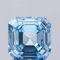 Diament laboratoryjny o barwie fantazyjnej Asscher, 1.51ct, VVS1, Fancy Vivid Blue, IGI LG732529619