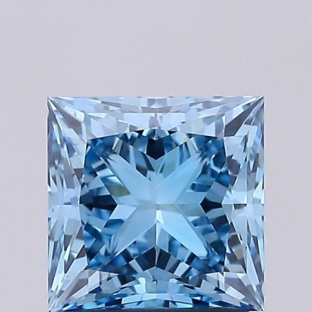 Diament laboratoryjny o barwie fantazyjnej szlif princess, 2.05ct, VVS2, Fancy Vivid Blue, IGI LG659431333