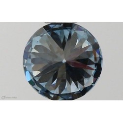 Diament laboratoryjny o barwie fantazyjnej szlif okrągły, 0.5ct, VVS1, Fancy Vivid Blue, IGI LG581331126
