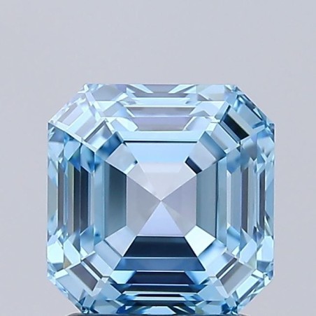 Diament laboratoryjny o barwie fantazyjnej Asscher, 1.77ct, VVS2, Fancy Vivid Blue, IGI LG732529627