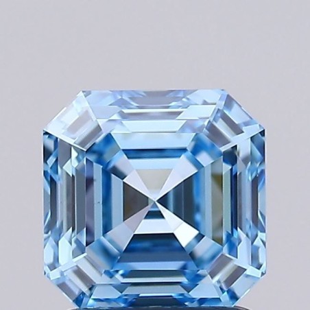 Diament laboratoryjny o barwie fantazyjnej Asscher, 1.51ct, VVS1, Fancy Vivid Blue, IGI LG739526904