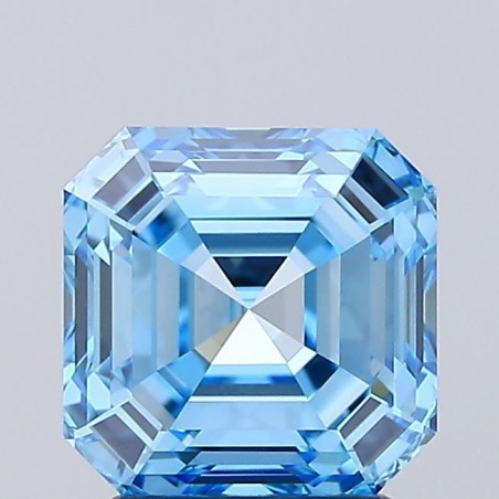 Diament laboratoryjny o barwie fantazyjnej Asscher, 2.26ct, VVS2, Fancy Vivid Blue, IGI LG720521490