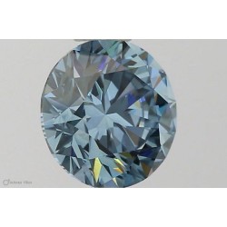 Diament laboratoryjny o barwie fantazyjnej szlif okrągły, 0.64ct, VVS2, Fancy Vivid Blue, IGI LG581331051