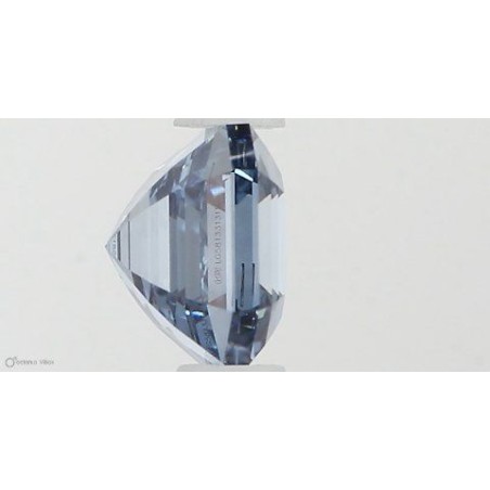 Diament laboratoryjny o barwie fantazyjnej szlif szmaragdowy kwadratowy, 0.7ct, VVS2, Fancy Vivid Blue, IGI LG581331311