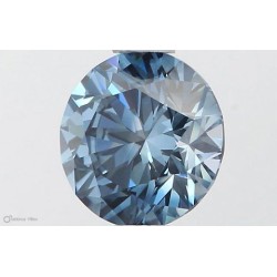 Diament laboratoryjny o barwie fantazyjnej szlif okrągły, 0.75ct, VVS1, Fancy Vivid Blue, IGI LG564379418