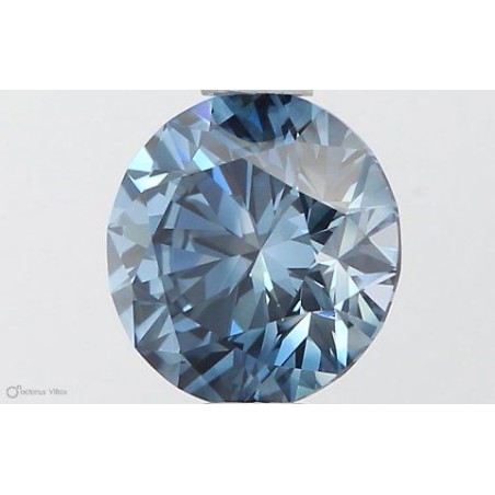 Diament laboratoryjny o barwie fantazyjnej szlif okrągły, 0.75ct, VVS1, Fancy Vivid Blue, IGI LG564379418