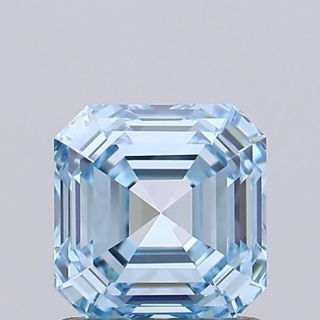 Diament laboratoryjny o barwie fantazyjnej Asscher, 1.12ct, VVS1, Fancy Vivid Blue, IGI LG739526878