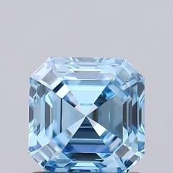 Diament laboratoryjny o barwie fantazyjnej Asscher, 1.14ct, VVS1, Fancy Vivid Blue, IGI LG728511743