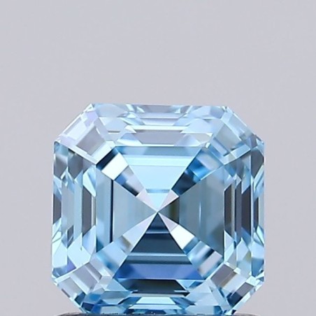 Diament laboratoryjny o barwie fantazyjnej Asscher, 1.14ct, VVS1, Fancy Vivid Blue, IGI LG728511743