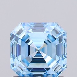 Diament laboratoryjny o barwie fantazyjnej Asscher, 1.15ct, VVS1, Fancy Vivid Blue, IGI LG741573130
