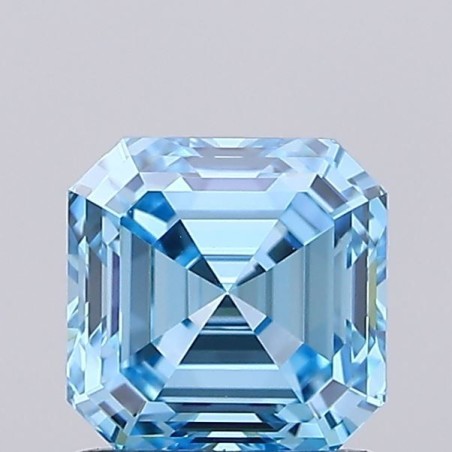 Diament laboratoryjny o barwie fantazyjnej Asscher, 1ct, VVS1, Fancy Vivid Blue, IGI LG735553082