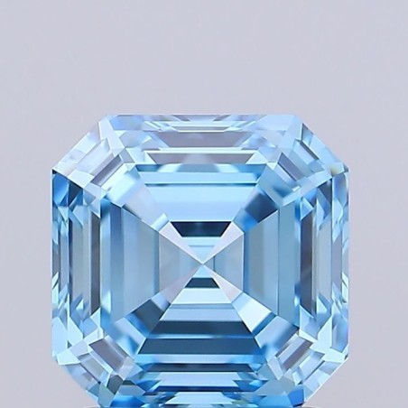 Diament laboratoryjny o barwie fantazyjnej Asscher, 1.34ct, VVS1, Fancy Vivid Blue, IGI LG732510093