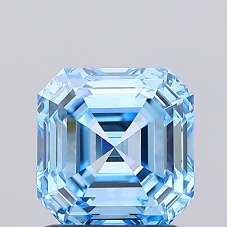 Diament laboratoryjny o barwie fantazyjnej Asscher, 1.39ct, VVS2, Fancy Vivid Blue, IGI LG735553125