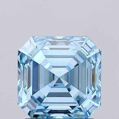Diament laboratoryjny o barwie fantazyjnej Asscher, 1.23ct, VVS1, Fancy Vivid Blue, IGI LG737502810